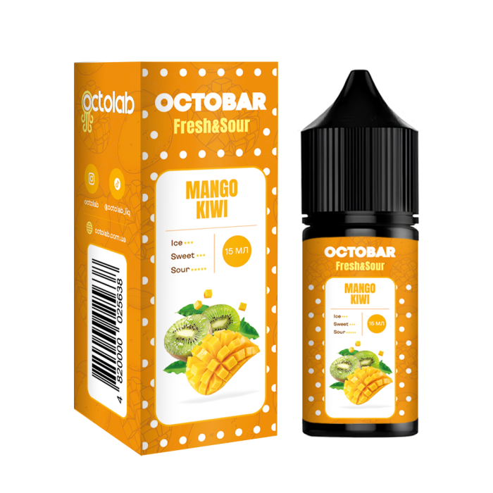 Набор Octobar Fresh & Sour набір 30ml Mango Kiwi