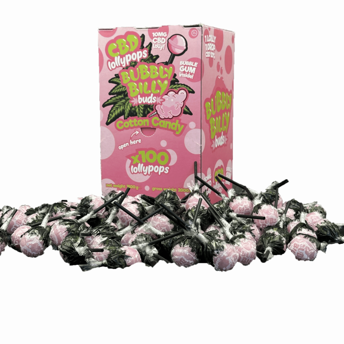 Леденец CBD 10mg Cotton Candy Bubbly Billy