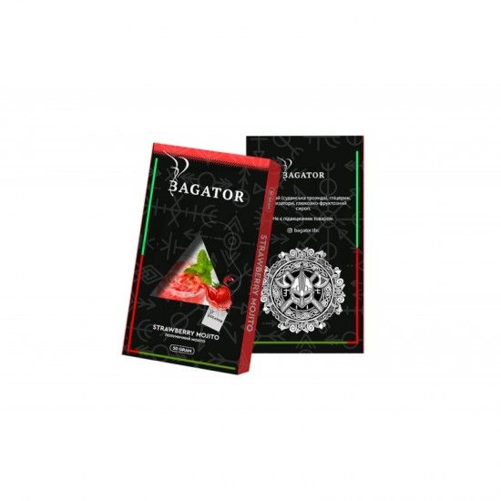 Чайная смесь для кальяна Bagator Strawberry Mojito (Клубничный Мохито) 50гр