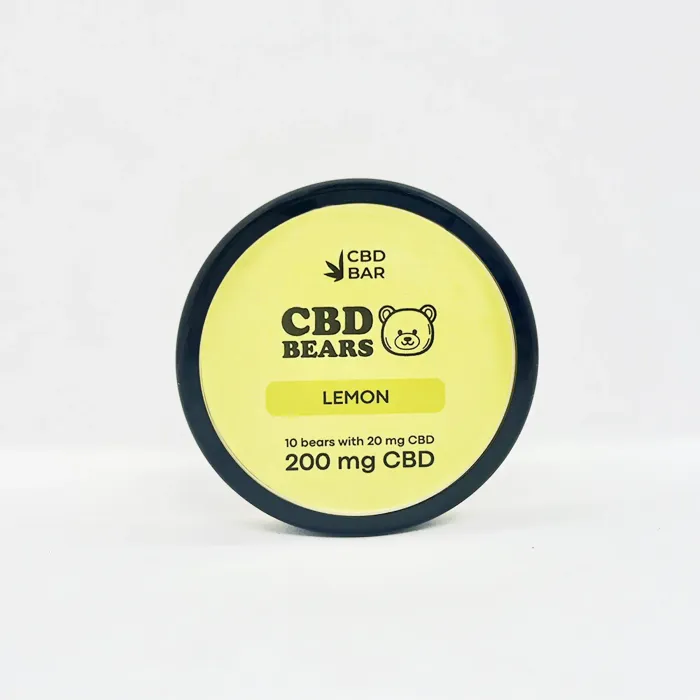 Желейные CBD мишки со вкусом лимона 16г 200мг CBD Vegan