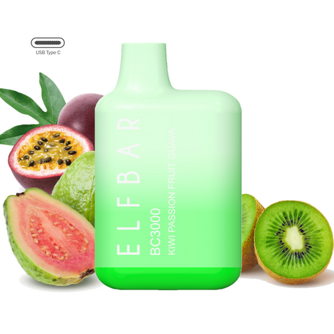 Elf Bar BC3000 Kiwi Passion Fruit Guava