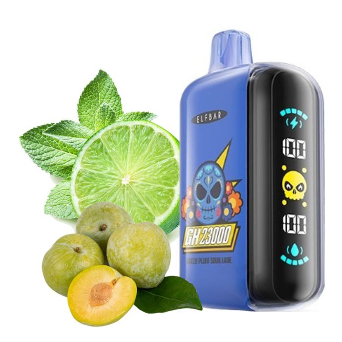 Elf Bar GH23000 Green Plum Sour Lime (Зеленая слива, кислый лайм)