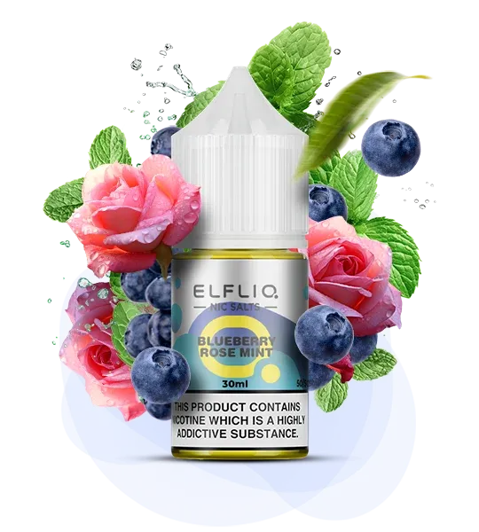 Elf Bar Elfliq Blueberry Rose Mint 30 ml