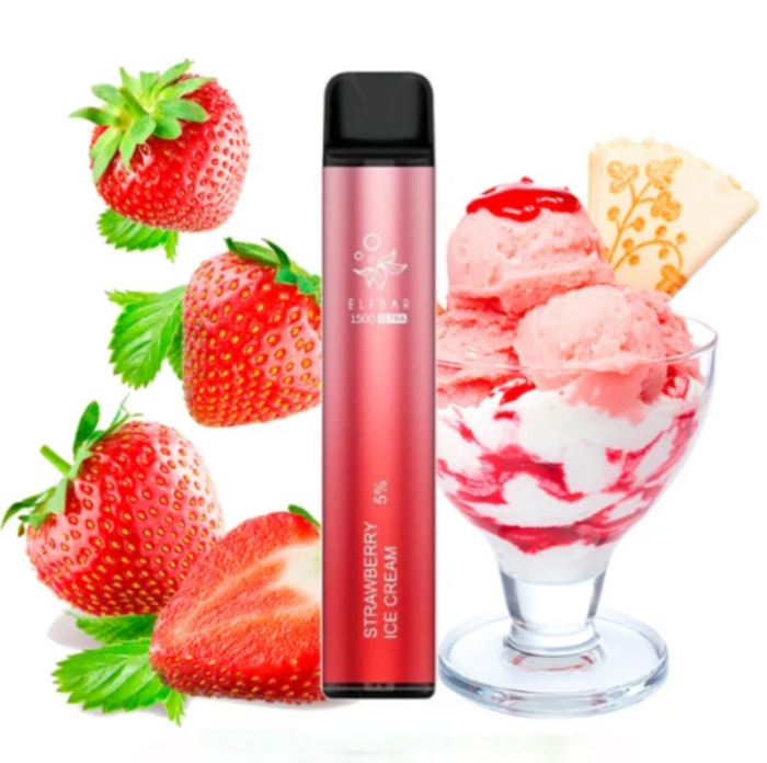 Elf Bar Ultra 1500 Strawberry Ice Cream