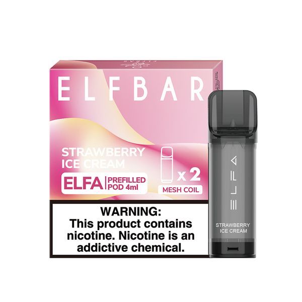 Elf Bar Elfa Pod Strawberry Ice Cream 4мл