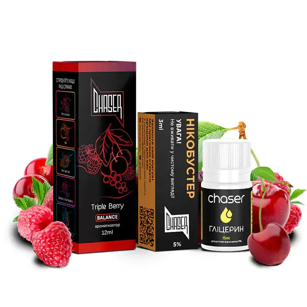 Набір Chaser Black Triple Berry 30 ml