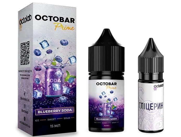 Набор Octobar Prime Blueberry Soda 30 ml