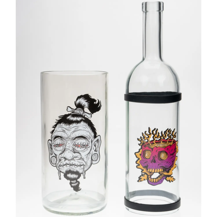 Скляний Водник Hot Skull Weed