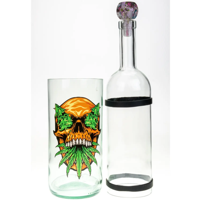 Скляний Водник Weed Skull